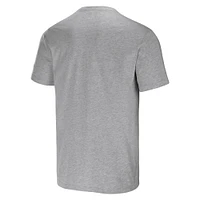 Collection Darius Rucker pour homme par Fanatics T-shirt gris chiné Milwaukee Brewers Henley