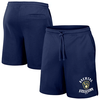 Collection Darius Rucker pour homme par Fanatics Navy Milwaukee Brewers Team Color Shorts