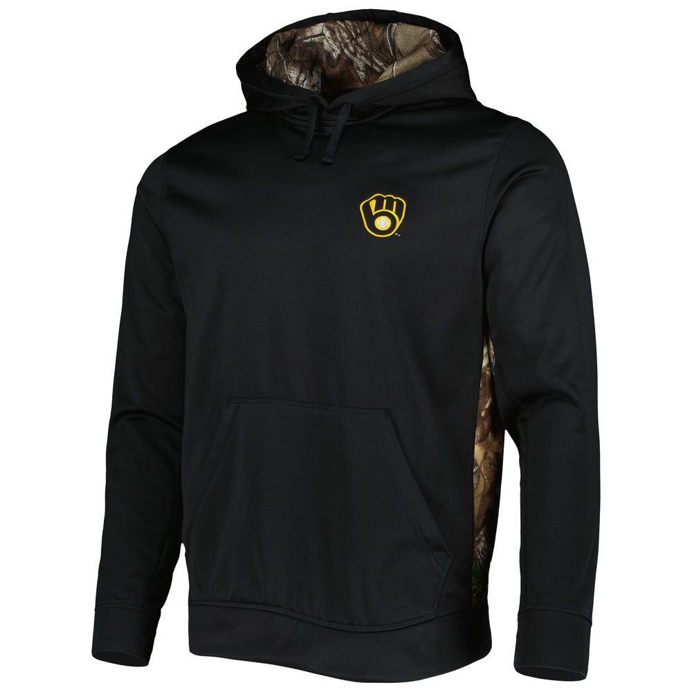 Men's Dunbrooke Black/Camo Milwaukee Brewers Ranger Pullover Hoodie