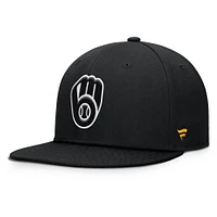 Men's Fanatics Black Milwaukee Brewers Walk-Off Bullpen Snapback Hat