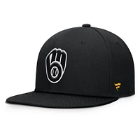 Men's Fanatics Black Milwaukee Brewers Walk-Off Bullpen Snapback Hat