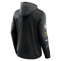 Men's Fanatics Black Milwaukee Brewers Wild Winner Pullover Hoodie