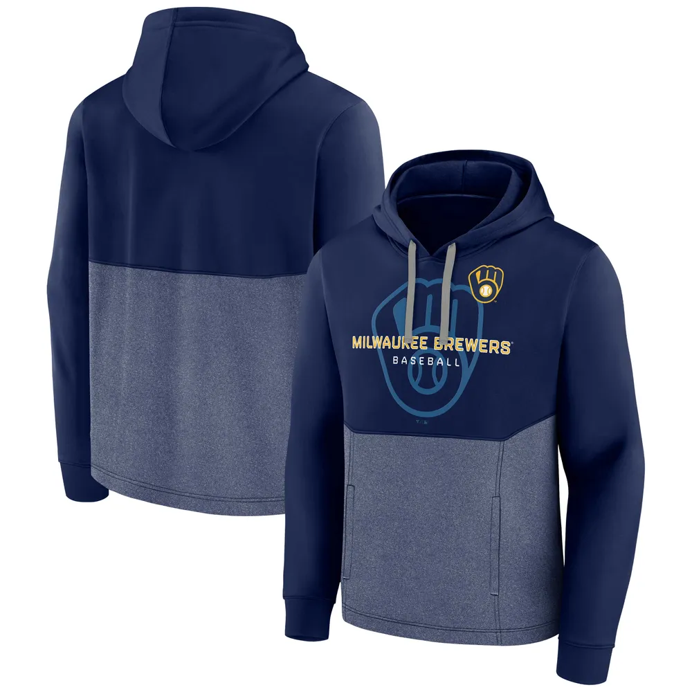 Men's Fanatics Branded Navy Milwaukee Brewers Call the Shots Pullover Hoodie