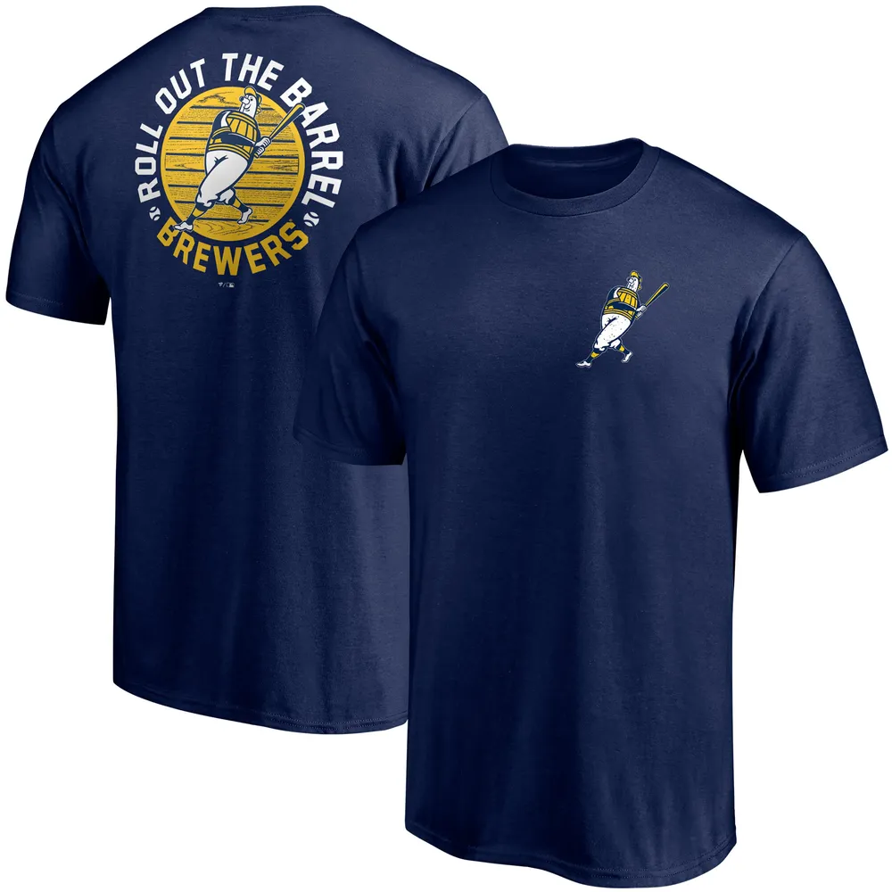 Lids Milwaukee Brewers Fanatics Branded Roll Out The Barrel Hometown T-Shirt  - Navy