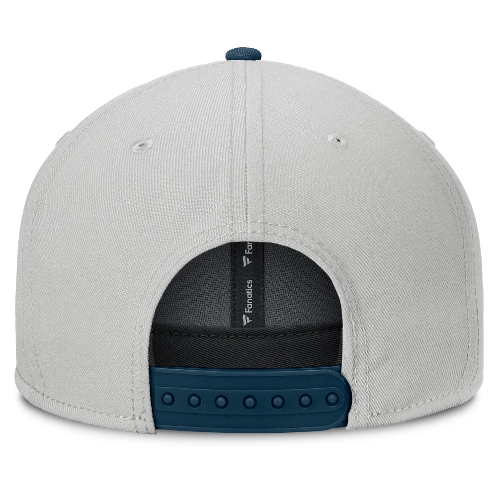 Men's Fanatics Gray Milwaukee Brewers Knuckleball Snapback Hat