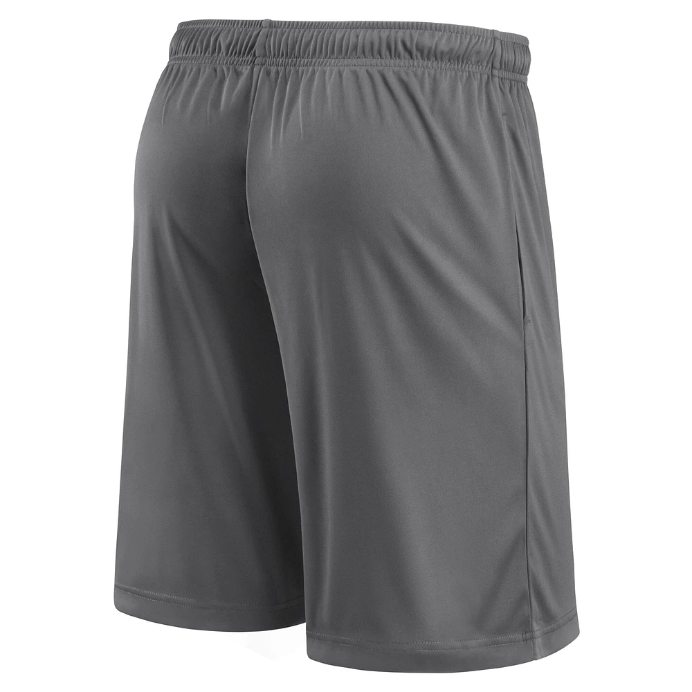 Men's Fanatics Gray Milwaukee Brewers Primary Logo Shorts