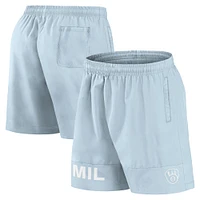 Short de bain bleu clair Fanatics pour homme Milwaukee Brewers Elements