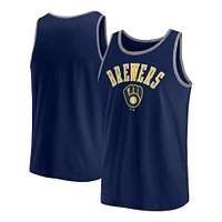 Men's Fanatics Navy Milwaukee Brewers Bet Tank Top