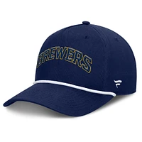 Men's Fanatics Navy Milwaukee Brewers Clubhouse Foul Ball A-Frame Adjustable Hat