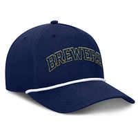 Men's Fanatics Navy Milwaukee Brewers Clubhouse Foul Ball A-Frame Adjustable Hat