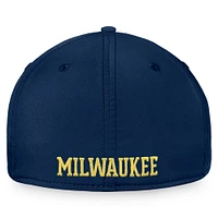 Casquette Fanatics Navy Milwaukee Brewers Core Flex pour hommes