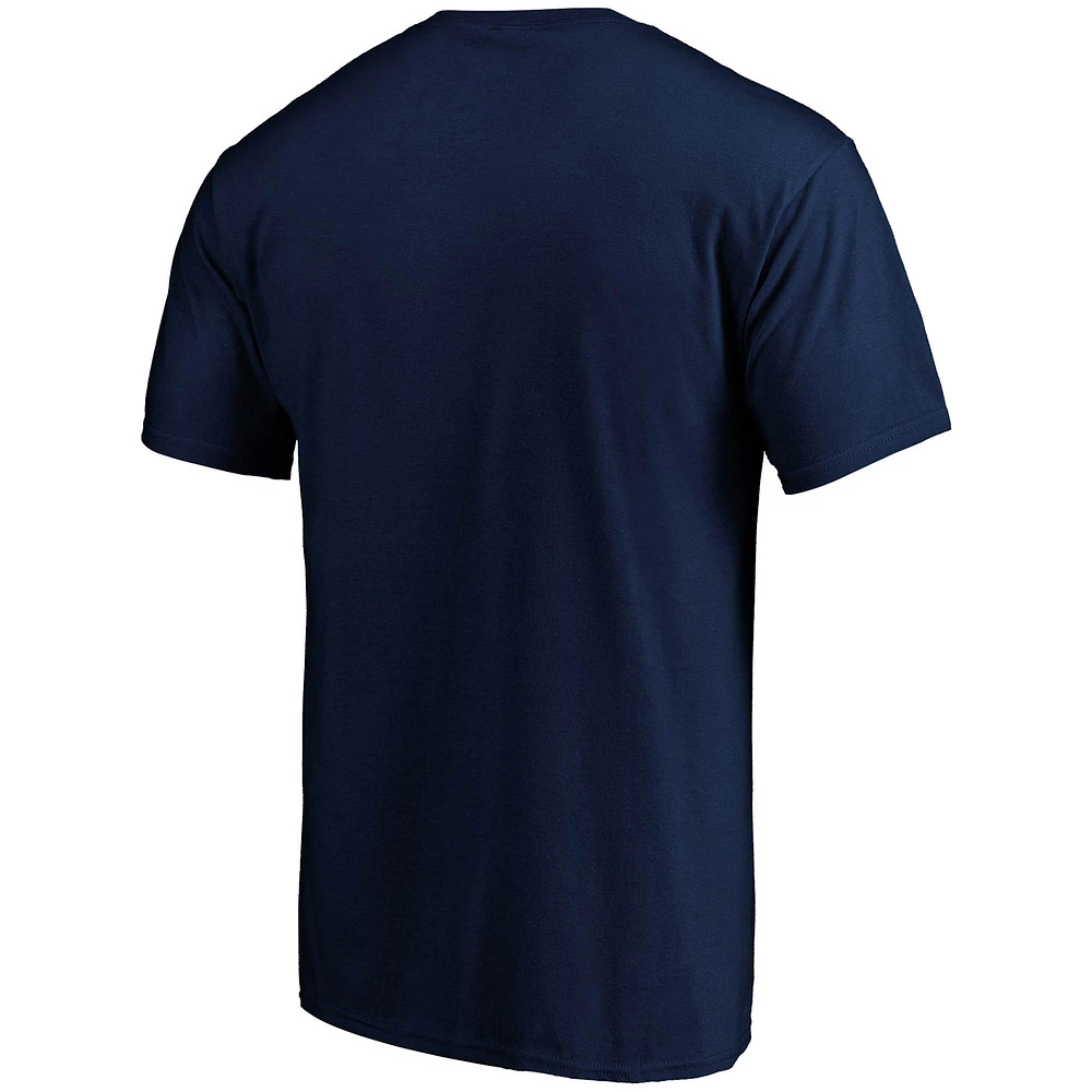 Men's Fanatics Navy Milwaukee Brewers Heart & Soul T-Shirt