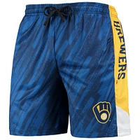 Short FOCO Navy Milwaukee Brewers Static pour homme