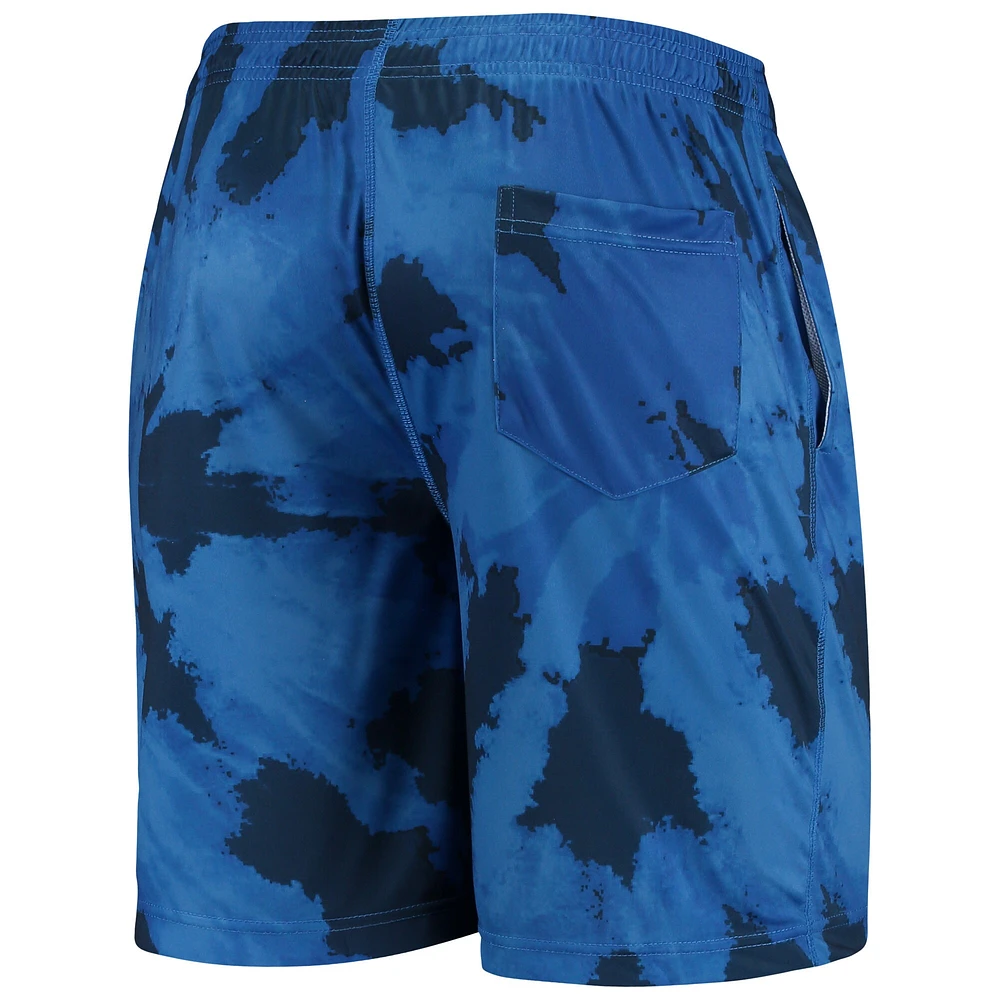 Men's FOCO Royal Milwaukee Brewers Tie-Dye Training Shorts