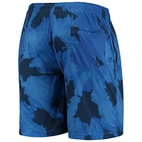 Short d'entraînement tie-dye FOCO Royal Milwaukee Brewers pour homme