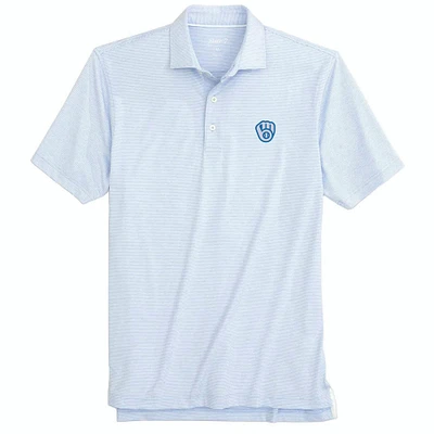 Polo Lyndon pour la fête des pères Milwaukee Brewers johnnie-O bleu clair hommes