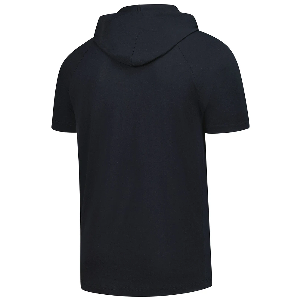 T-shirt à capuche noir Levelwear Phase Vanguard pour homme des Milwaukee Brewers