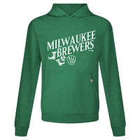 Men's Levelwear Green Milwaukee Brewers St. Patrick's Day Relay Boots Pullover Hoodie
