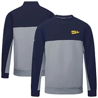 Men's Levelwear Navy/Gray Milwaukee Brewers Legacy Rafters Pullover Sweatshirt