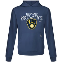 Sweat à capuche bleu marine Levelwear pour homme des Milwaukee Brewers Accolade Relay Mission