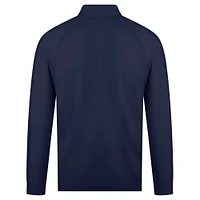Men's Levelwear Navy Milwaukee Brewers Theory Insignia 2.0 Quarter-Zip Pullover Top
