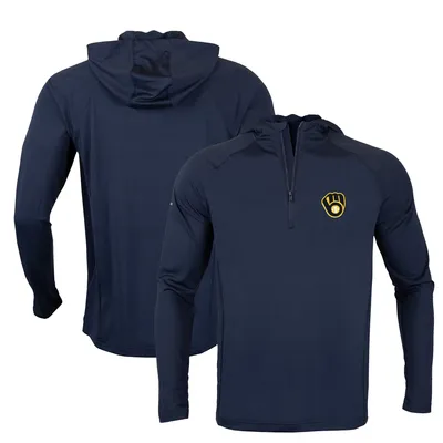 Milwaukee Brewers FOCO Camo Raglan Pullover Hoodie - Black