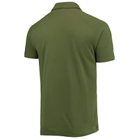 Men's Levelwear Olive Milwaukee Brewers Delta Sector Raglan Polo