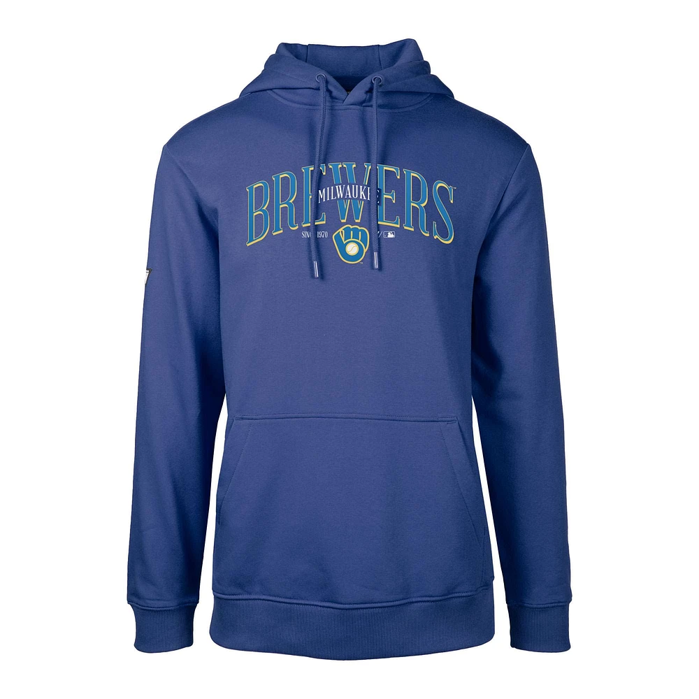 Sweat à capuche rétro pour homme Levelwear Royal Milwaukee Brewers Cooperstown Collection Podium