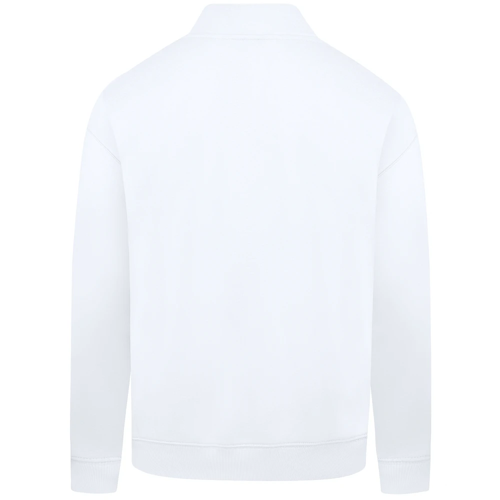 Men's Levelwear  White Milwaukee Brewers Cooperstown Collection Murray Quarter-Zip Sweatshirt