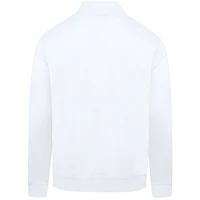 Men's Levelwear  White Milwaukee Brewers Cooperstown Collection Murray Quarter-Zip Sweatshirt
