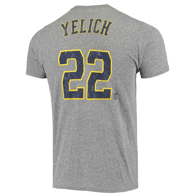 Youth Milwaukee Brewers Christian Yelich Majestic Navy Name & Number T-Shirt