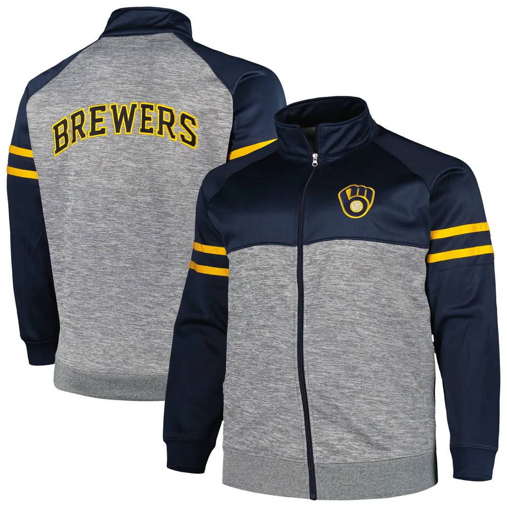 FANATICS Men's Fanatics Branded Heather Navy Milwaukee Brewers