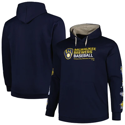 Youth Milwaukee Brewers Nike Navy Authentic Collection Performance Pullover  Hoodie