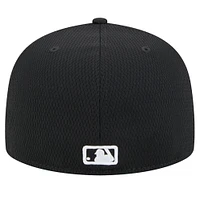 Men's New Era Black Milwaukee Brewers 2025 Clubhouse 59FIFTY Fitted Hat