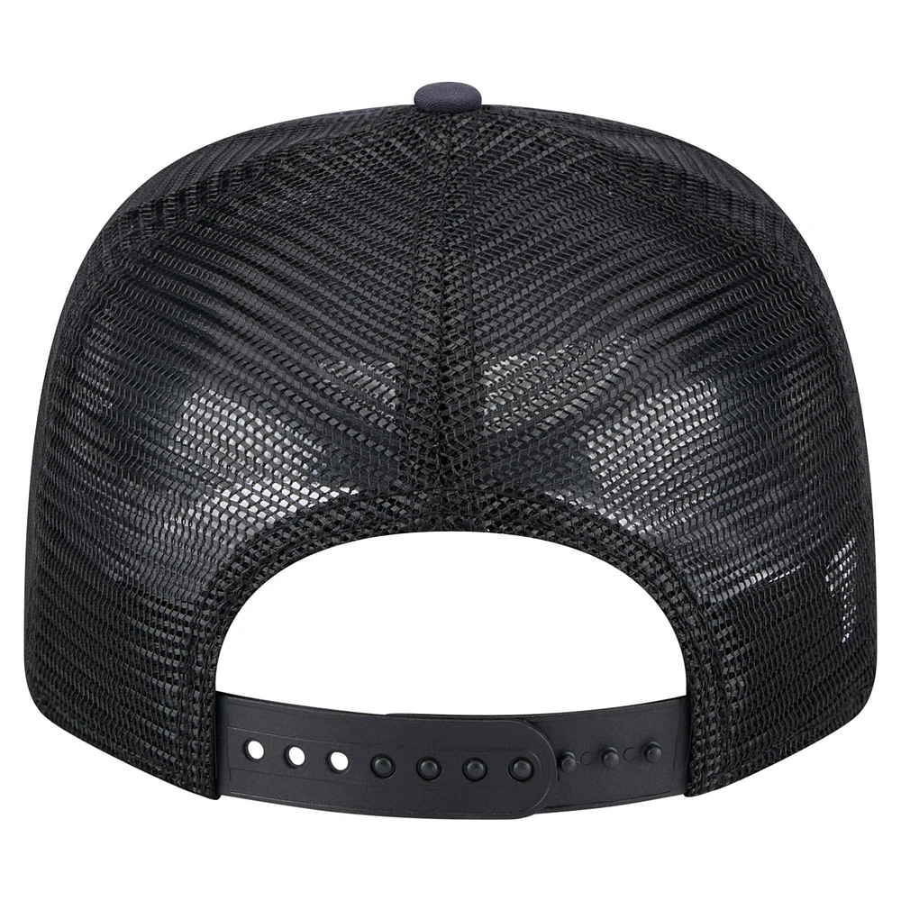 Men's New Era Black Milwaukee Brewers Adventure Drinks Pattern 9SEVENTY Stretch-Snap Hat