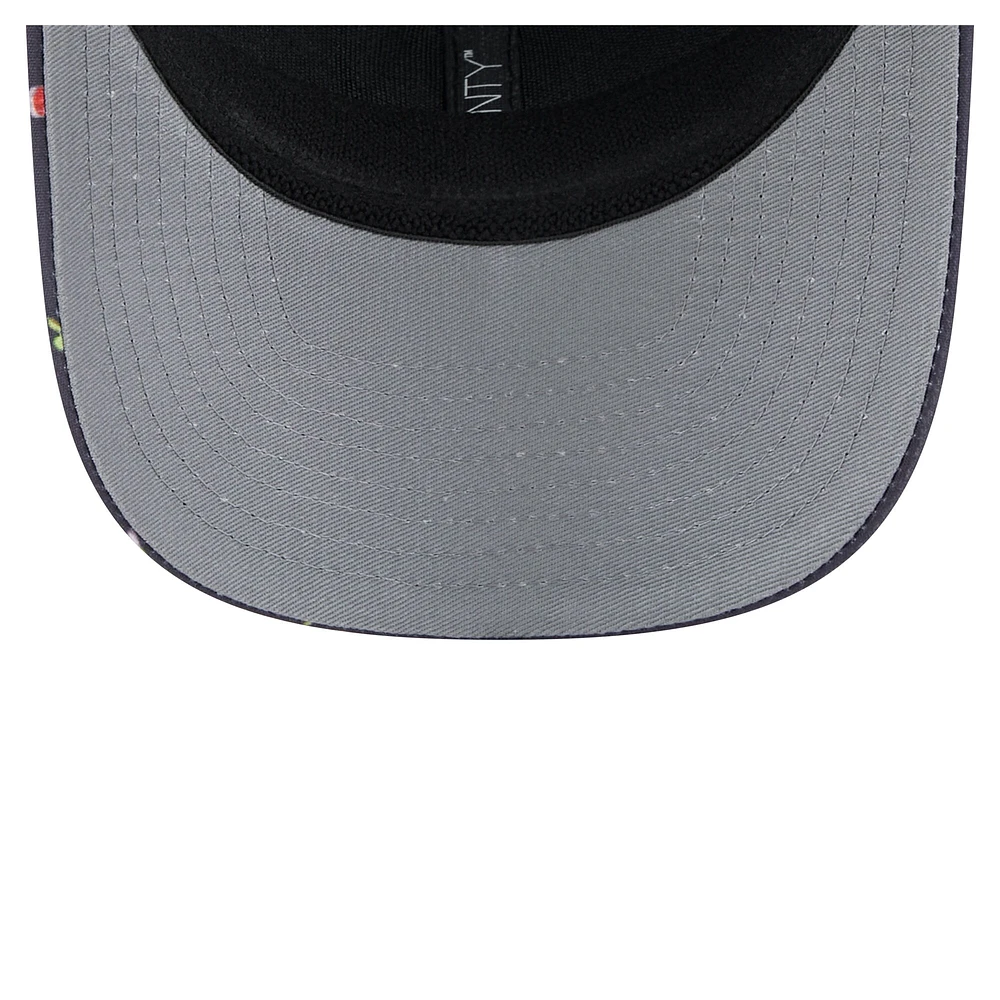 Men's New Era Black Milwaukee Brewers Adventure Drinks Pattern 9SEVENTY Stretch-Snap Hat