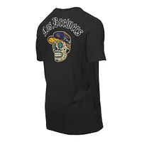 Men's New Era Black Milwaukee Brewers Sugar Skulls T-Shirt