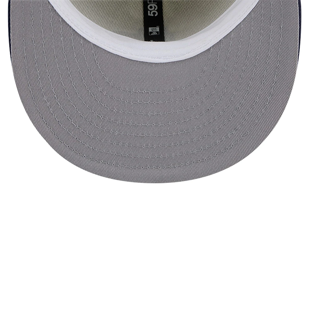 Men's New Era Cream Milwaukee Brewers Chrome 59FIFTY Fitted Hat