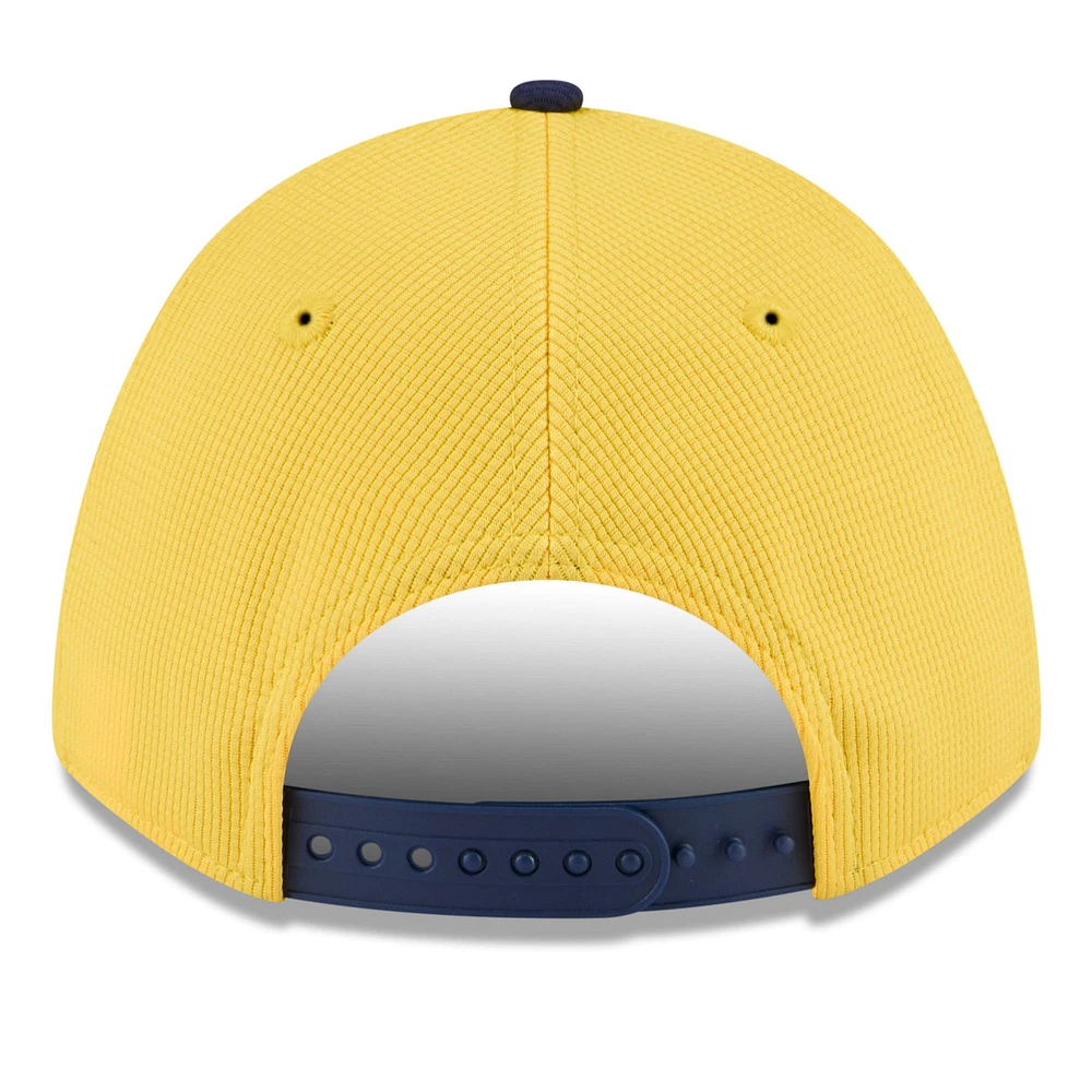 Men's New Era  Gold/Navy Milwaukee Brewers 2025 Spring Training 9FORTY Adjustable Hat