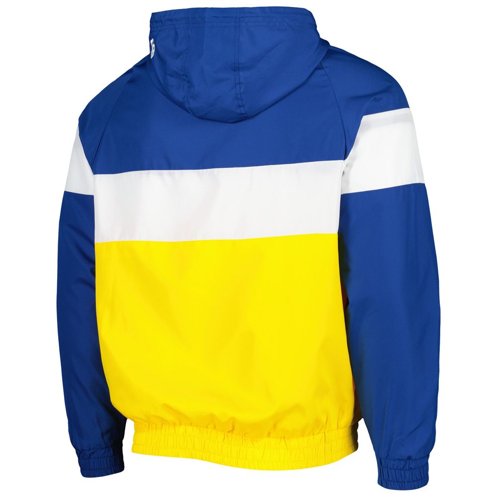 Men's New Era Gold Milwaukee Brewers Raglan Quarter-Zip Hoodie