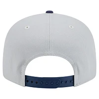 Casquette snapback 9FIFTY bicolore gris/bleu marine des Milwaukee Brewers de New Era pour homme