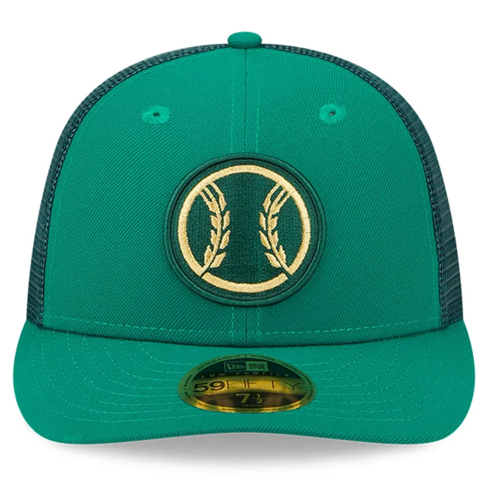 Milwaukee Brewers New Era Logo 59FIFTY Fitted Hat - Green