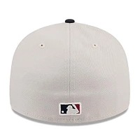 Men's New Era  Khaki/Black Milwaukee Brewers 2024 Fourth of July Low Profile 59FIFTY Fitted Hat