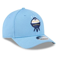 Men's New Era Light Blue Milwaukee Brewers City Connect Batting Practice 9FORTY M-Crown Adjustable Hat