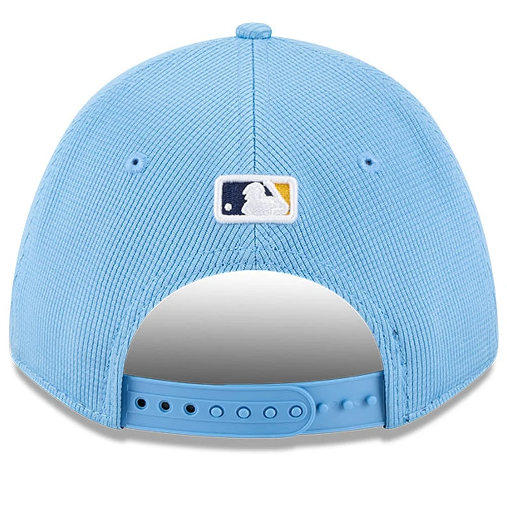 Men's New Era Light Blue Milwaukee Brewers City Connect Batting Practice 9FORTY M-Crown Adjustable Hat