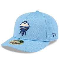 Men's New Era Light Blue Milwaukee Brewers City Connect Batting Practice Low Profile 59FIFTY Fitted Hat