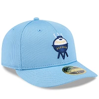 Men's New Era Light Blue Milwaukee Brewers City Connect Batting Practice Low Profile 59FIFTY Fitted Hat