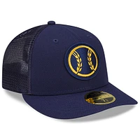 Men's New Era  Navy Milwaukee Brewers 2023 Batting Practice 59FIFTY Fitted Hat