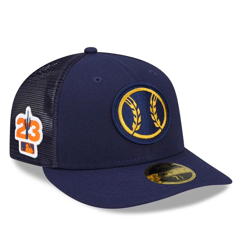 Men's Milwaukee Brewers New Era Navy 2023 Spring Training 59FIFTY Fitted Hat