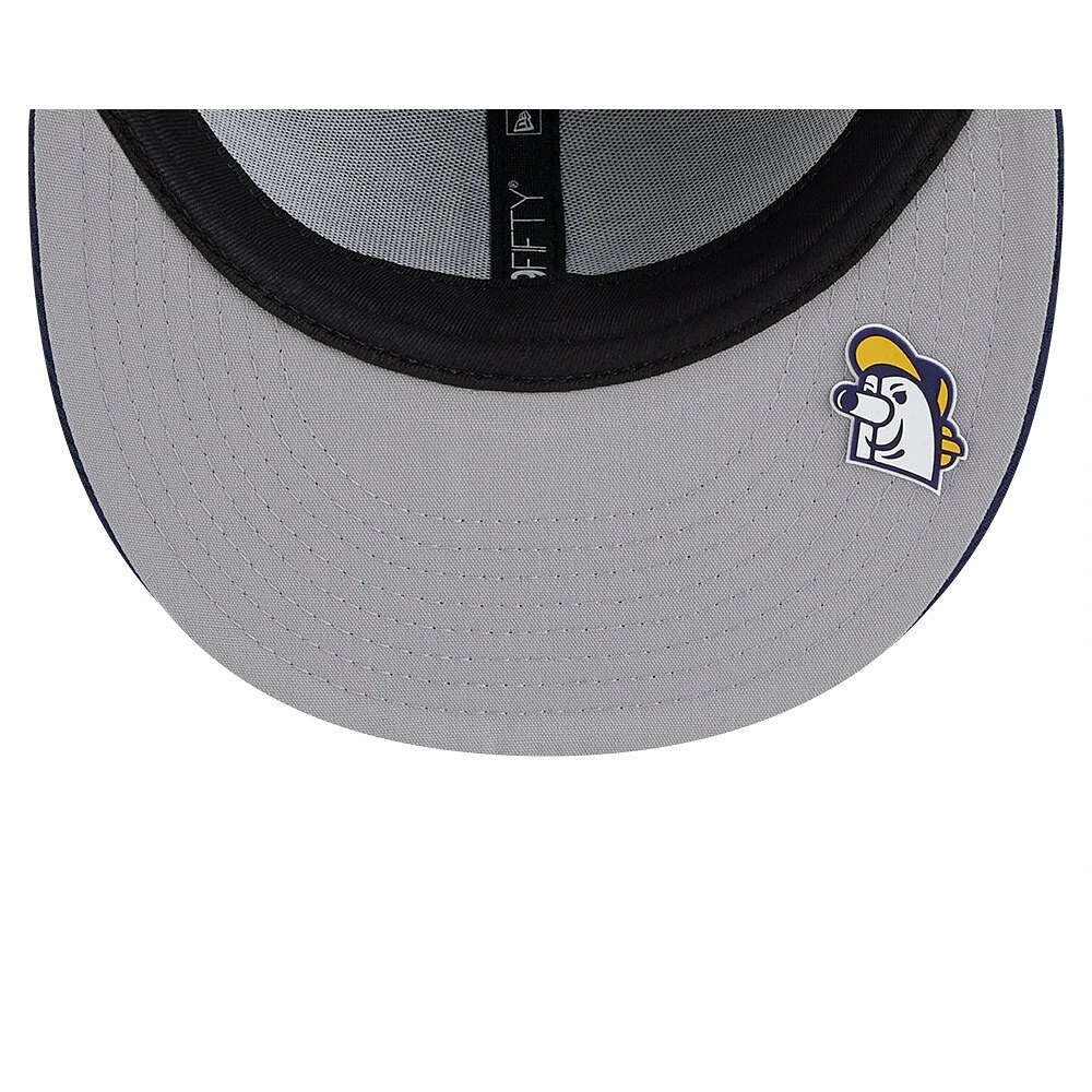 Men's New Era Navy Milwaukee Brewers 2025 MLB Clubhouse 59FIFTY Fitted Hat